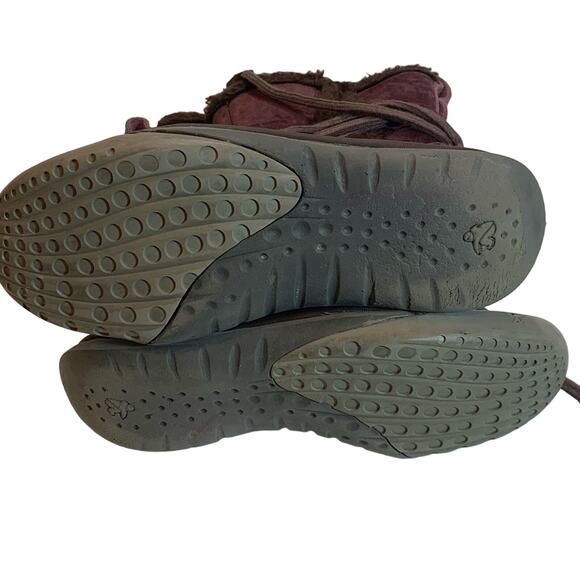 Cushe women’s Winter leather plum color waterproof faux fur lined boots size 6 - Picture 7 of 13